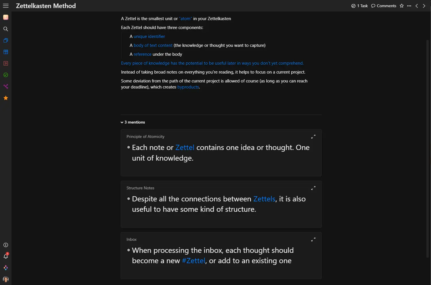 Bi-directional linking